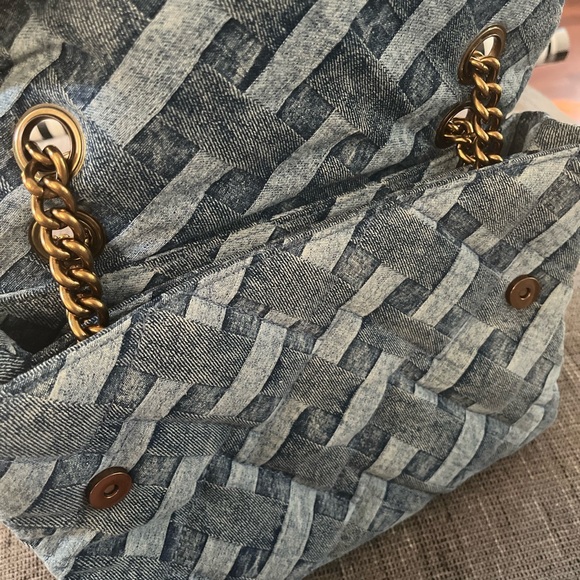 Kurt Geiger London Large Soft Kensington Denim shoulder bag - Picture 6 of 9